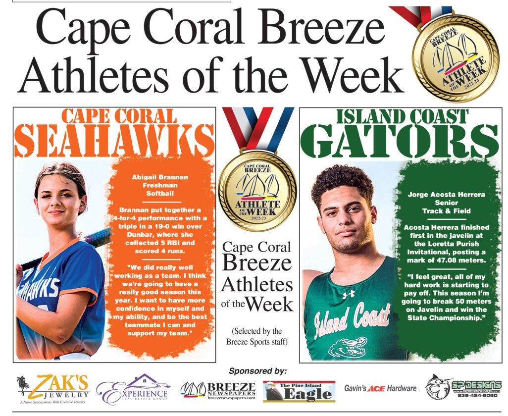 Athletes of the Week 3/3/23 News, Sports, Jobs North Fort Myers